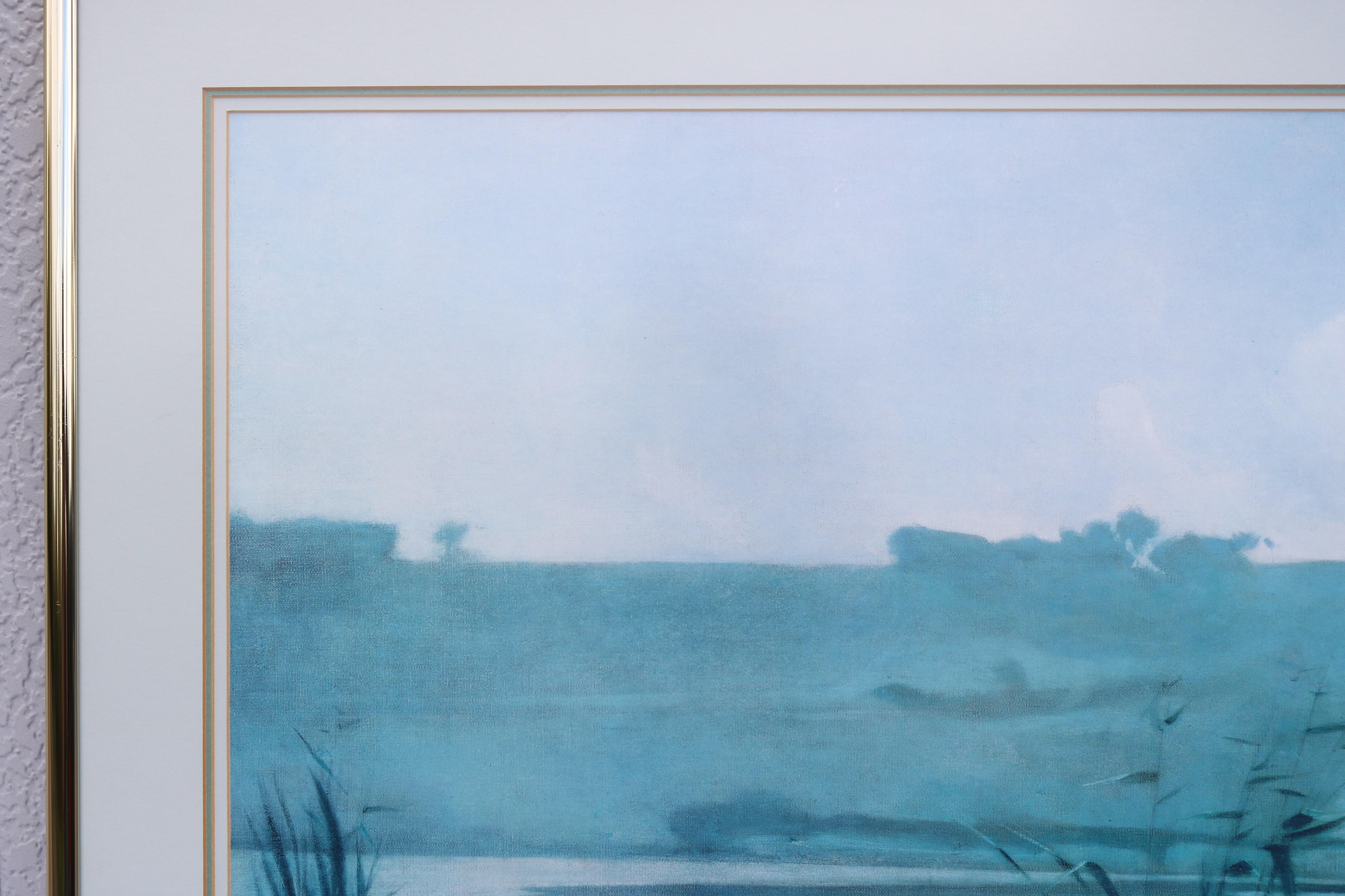 1980er John Henry Twachtman Arques-la-Bataille-Landschaft Kunstdruck, gerahmt im Angebot 5