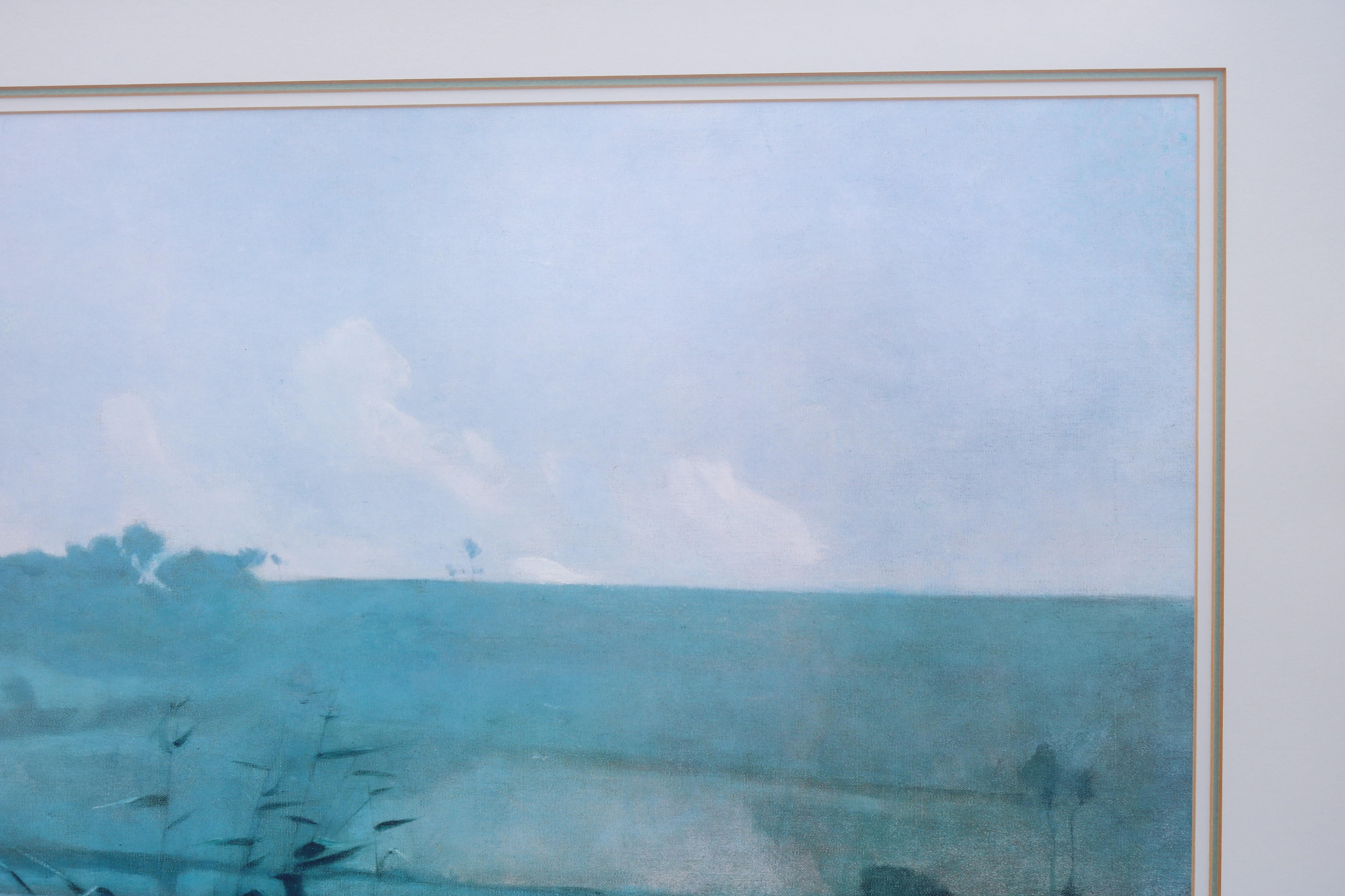 1980er John Henry Twachtman Arques-la-Bataille-Landschaft Kunstdruck, gerahmt im Angebot 6