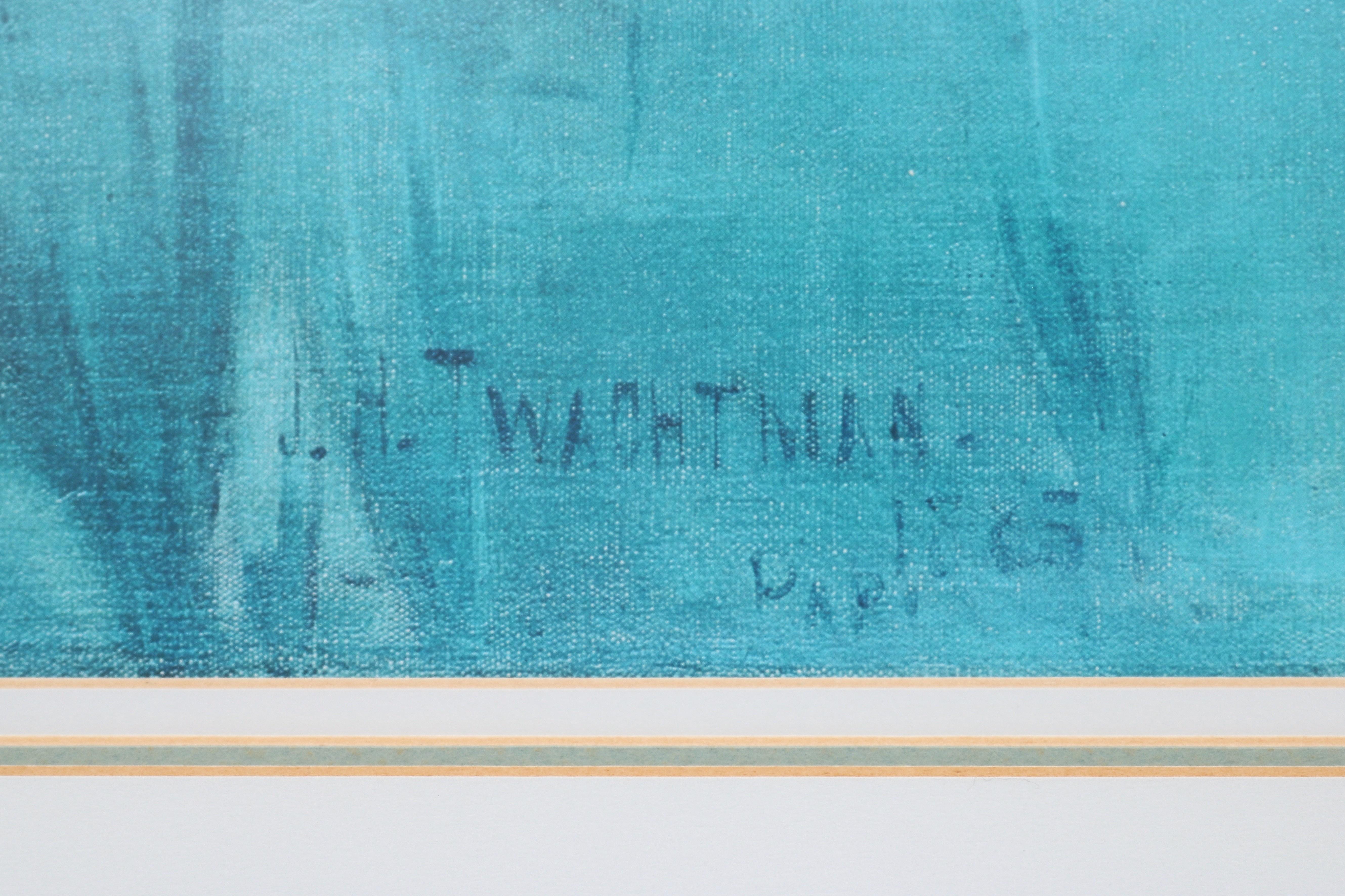 1980er John Henry Twachtman Arques-la-Bataille-Landschaft Kunstdruck, gerahmt im Angebot 7