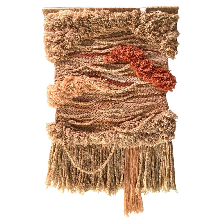 Appendiabiti astratto in lana filata a mano di John Irving del