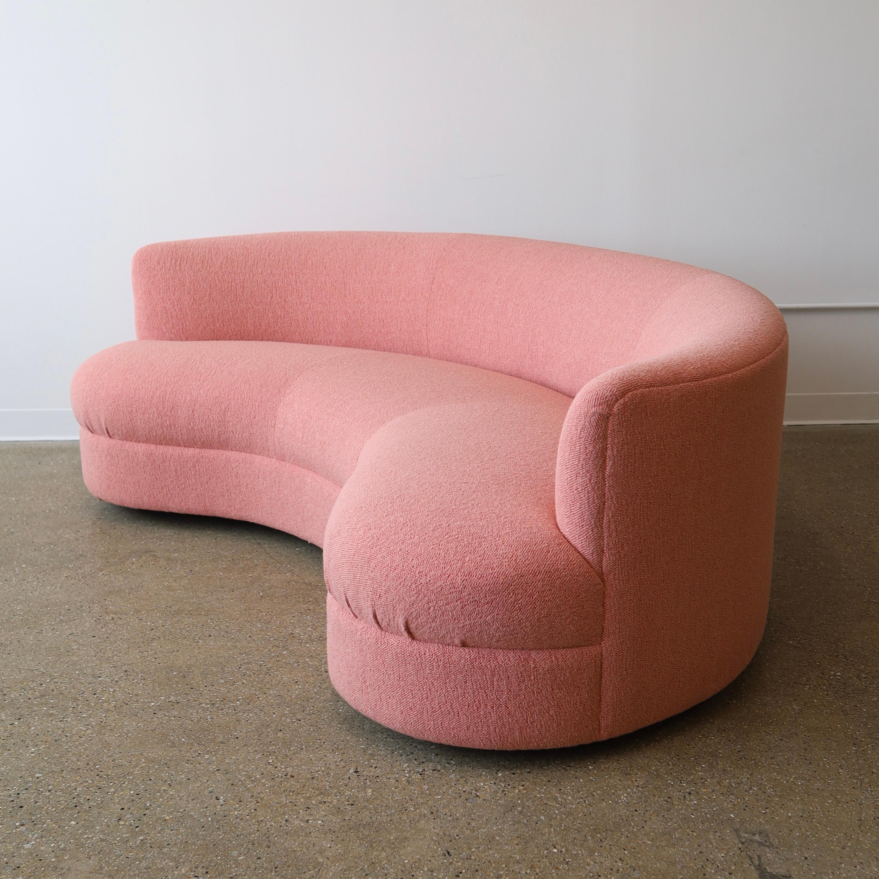fully restored in Maharam textiles “Hearth” - excellent condition 

