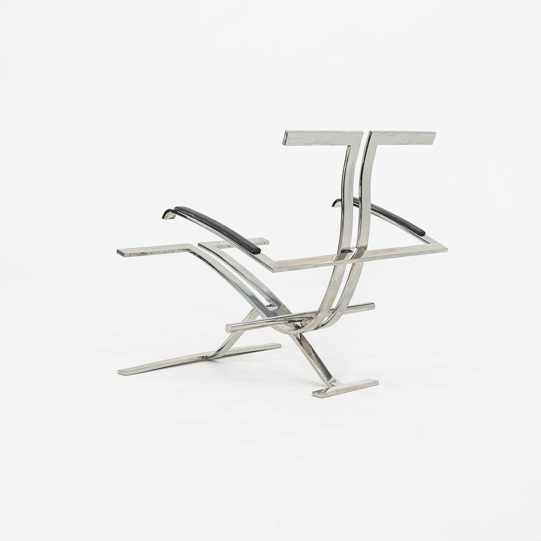 1980er John Portman Prototyp-Loungesessel aus poliertem Stahl für Gratz Industries (Edelstahl) im Angebot