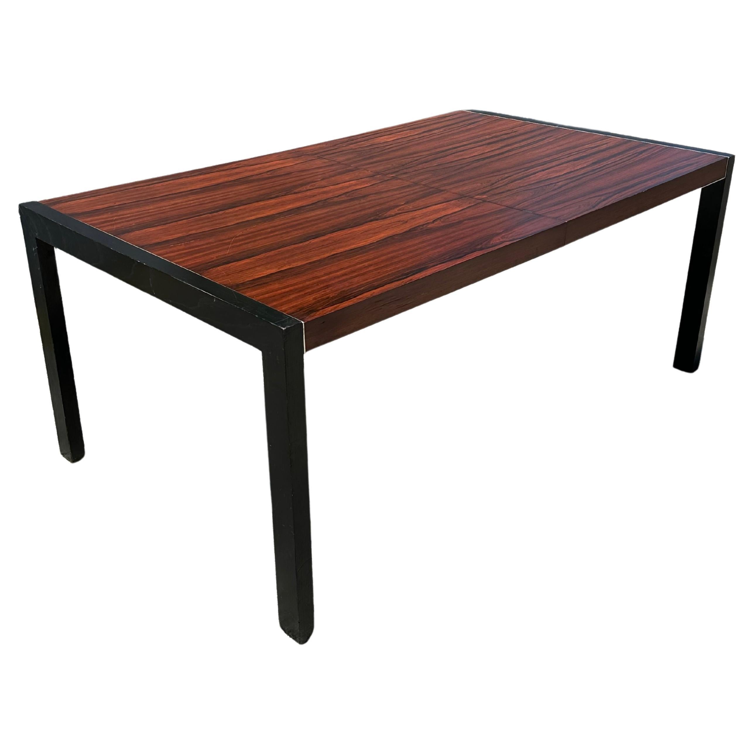 Table de salle à manger à rallonge John Stuart Rosewood des années 1980