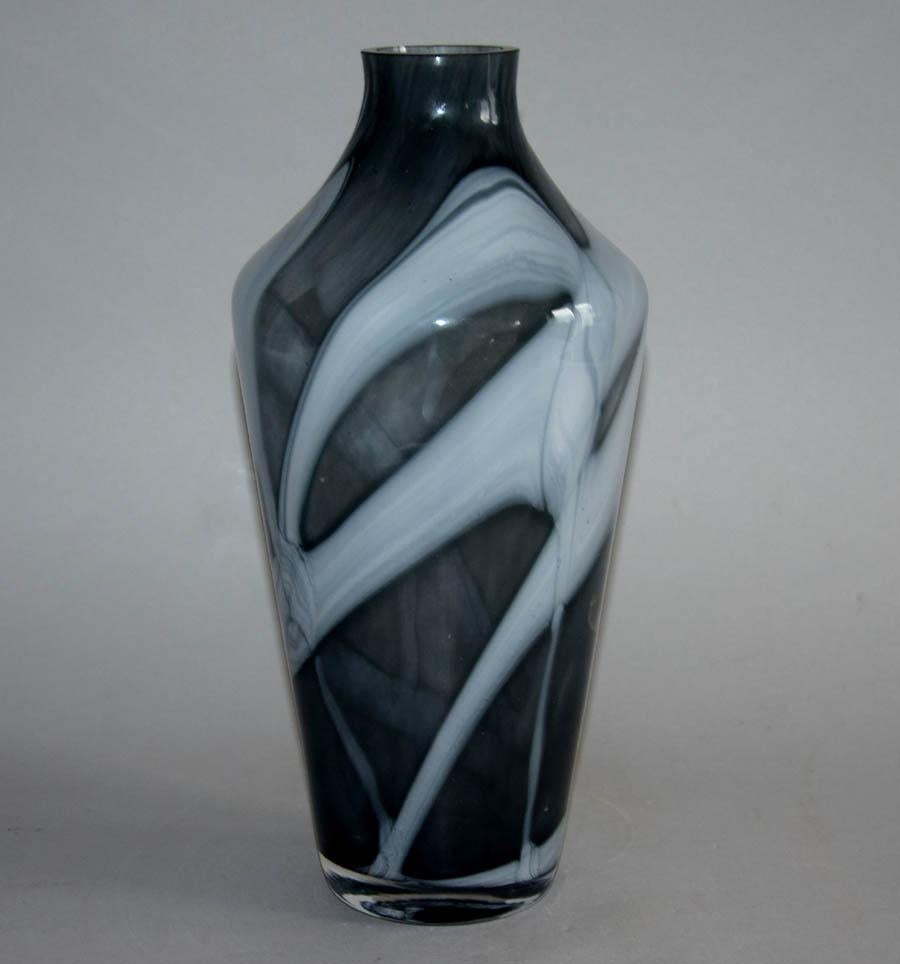 Polish 1980s Josefina Krosno Art Glass Vase, Poland For Sale