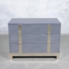 1980s Joseph Jeup Modern Chests of Drawers in Custom Blue-Grey