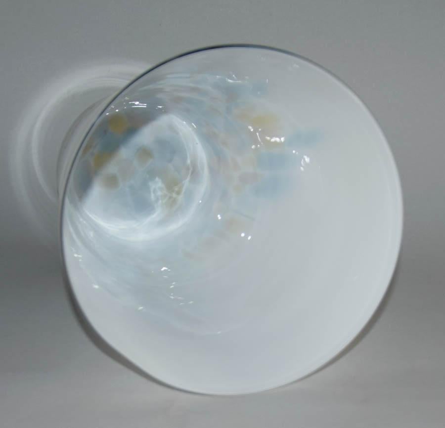 Polish 1980s Jozefina Krosno Art Glass Vase, Poland For Sale