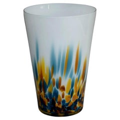 Vintage 1980s Jozefina Krosno Art Glass Vase, Poland