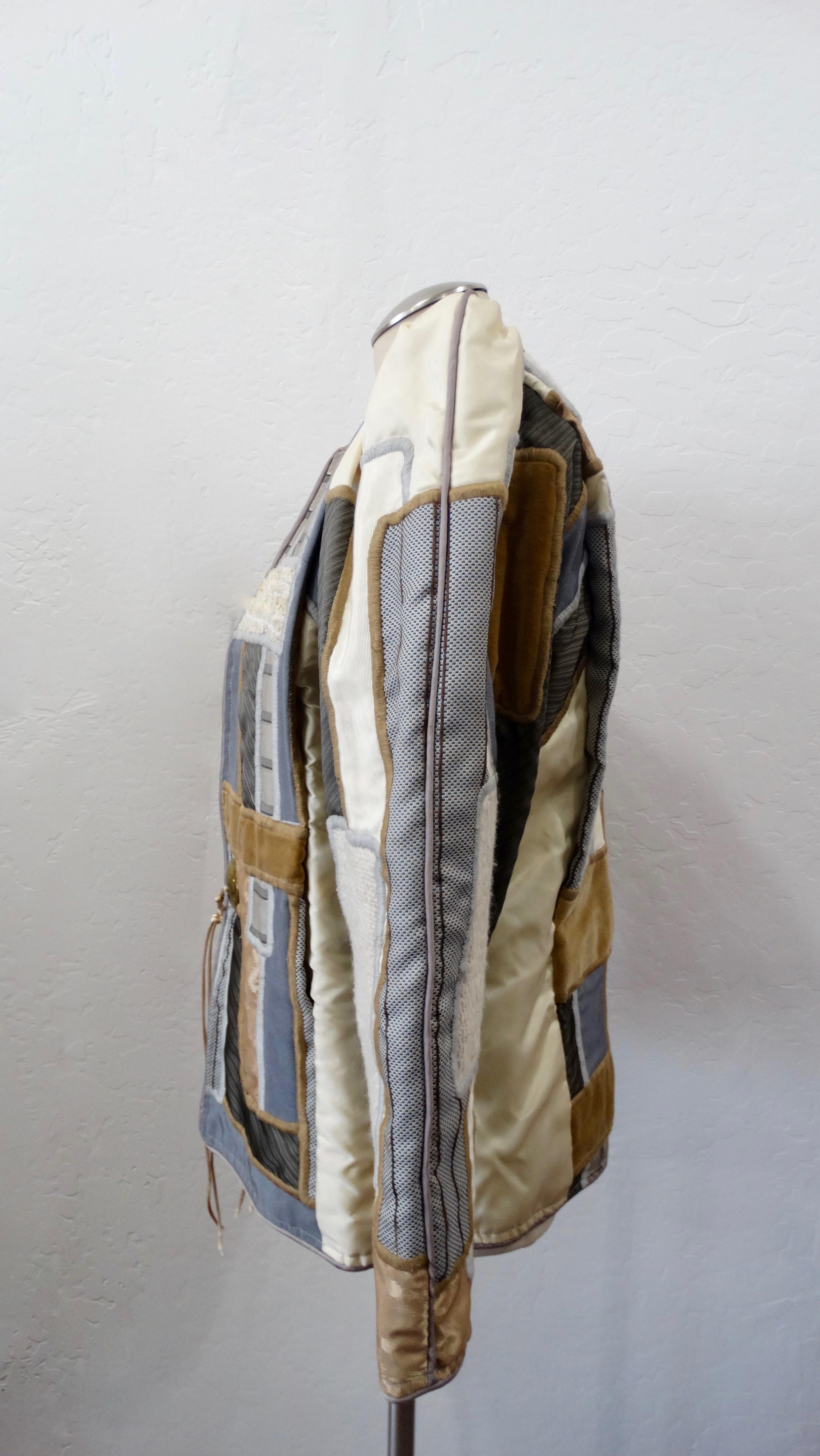 Judith Roberts 1980s Appliqué Patchwork Jacket 3