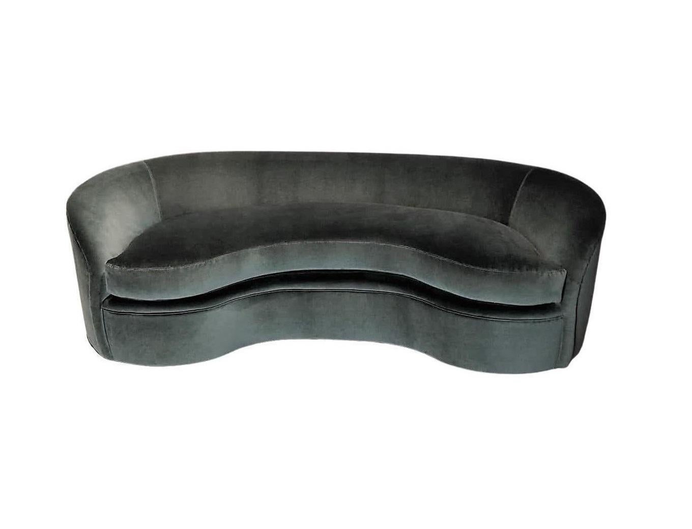 1980er Jahre Kagan Stil Biomorphe Form Sofa von Directional Furniture (Moderne der Mitte des Jahrhunderts) im Angebot