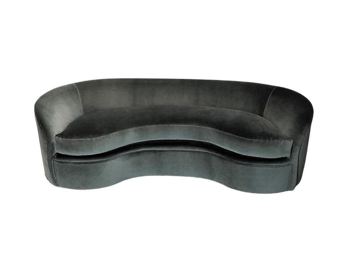 Mid-Century moderno Divano Biomorfo in stile Kagan degli anni '80 di Directional Furniture in vendita