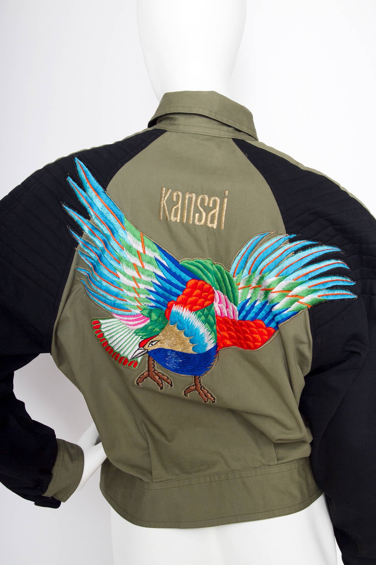 Women's 1980s Kansai Yamamoto Canvas Biker jacket For Sale