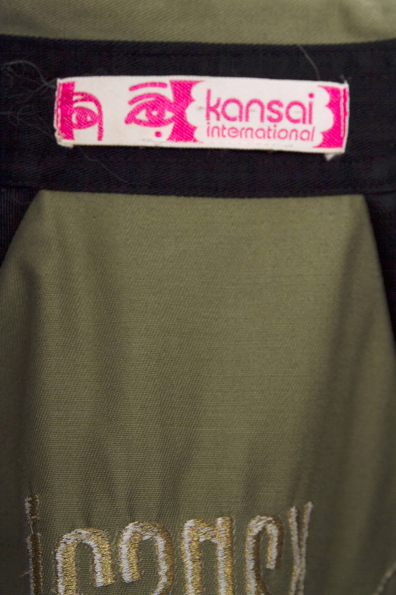 1980s Kansai Yamamoto Canvas Biker jacket For Sale 2
