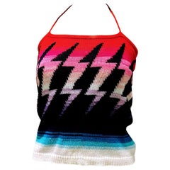 1980s Kansai Yamamoto Knitted Halterneck