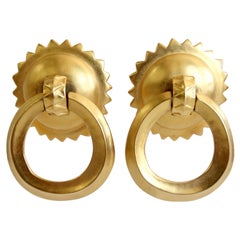 Karl Lagerfeld 1980s Knocker Clip-On Earrings