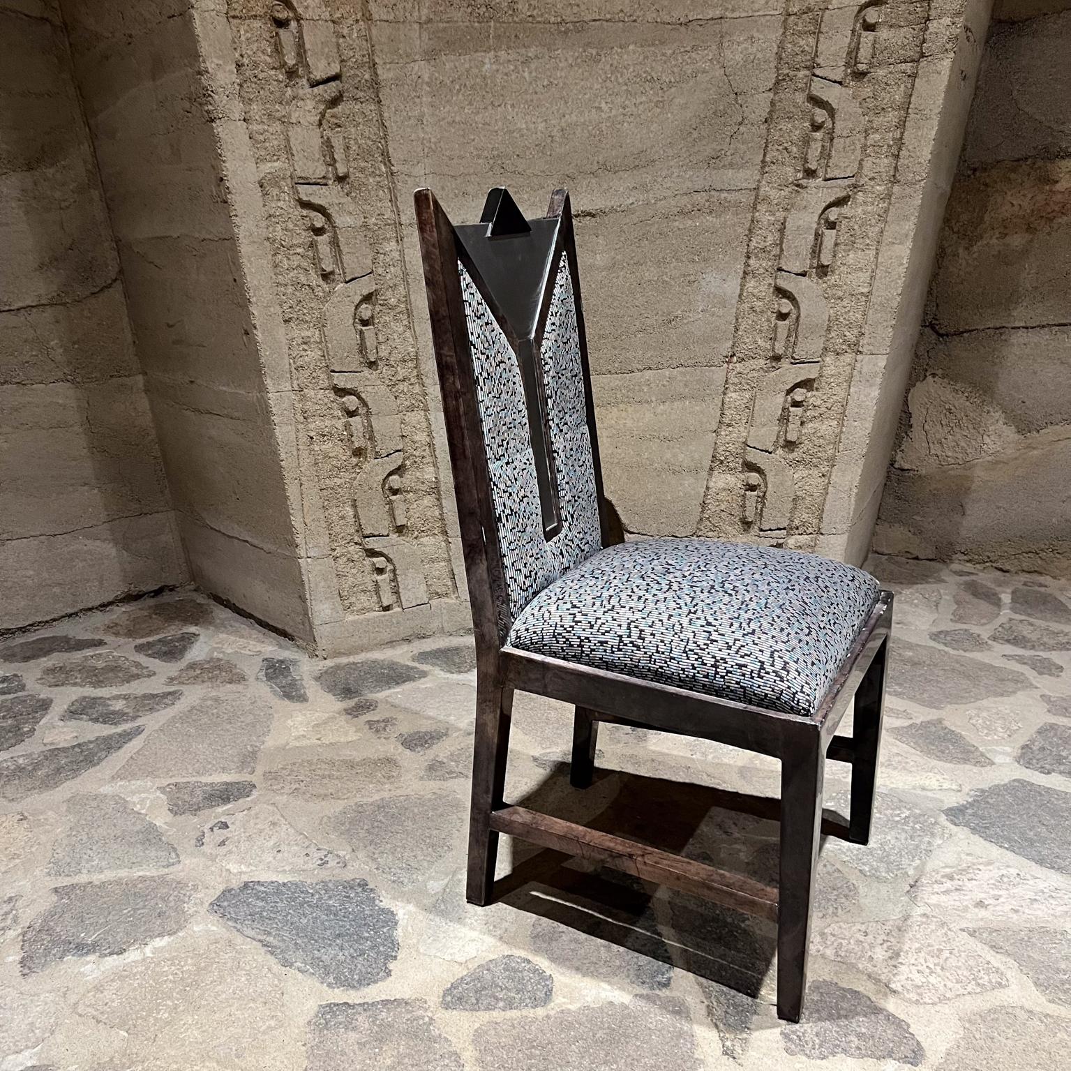 1980s Karl Springer-Taller Maria Teresa Méndez Six Goatskin Dining Chairs For Sale 5