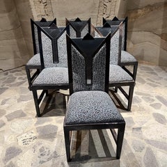 Sedie da pranzo in pelle di capra di Karl Springer-Taller Maria Teresa Méndez degli anni '80