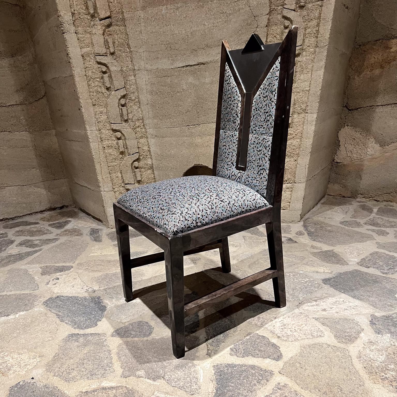 American 1980s Karl Springer-Taller Maria Teresa Méndez Six Goatskin Dining Chairs For Sale