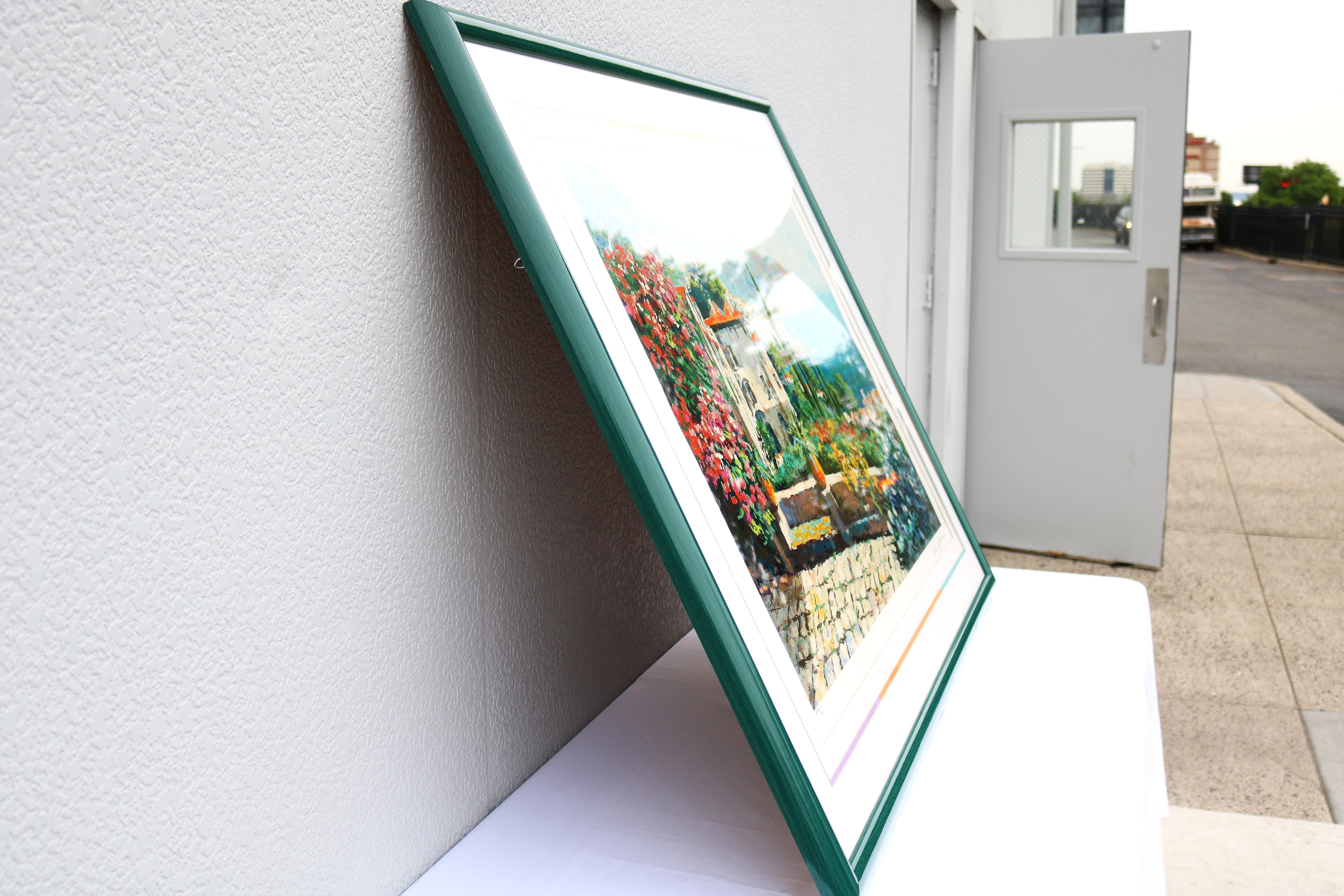 1980's Kerry Hallam Amalfi Coast Mediterranean Limited Edition Signed Serigraph For Sale 2