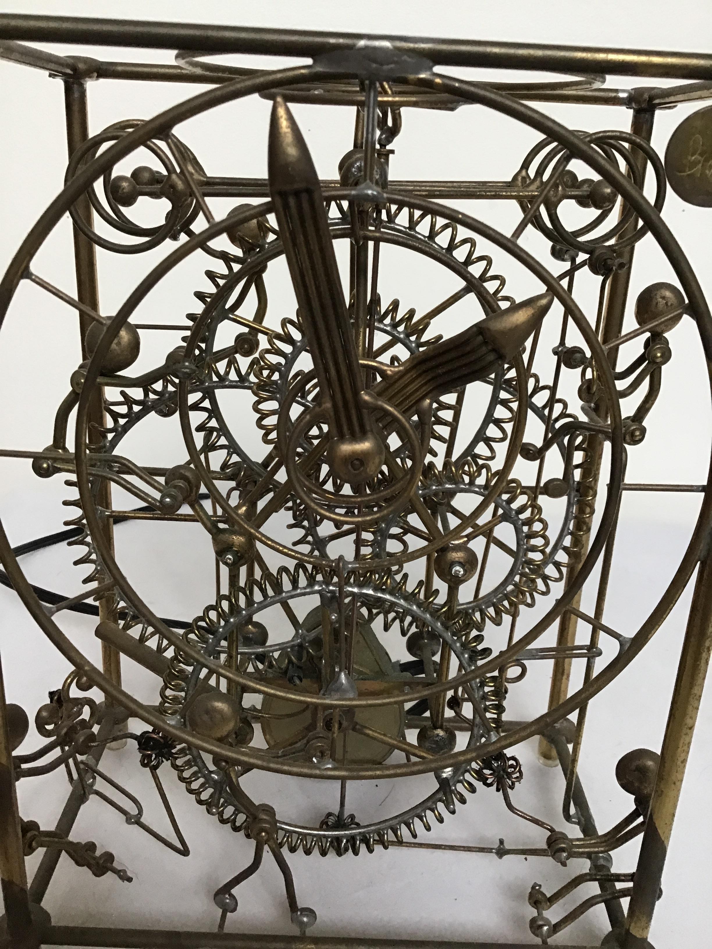 1980s Kinetico Six Man Clock by Gordon Bradt In Good Condition In Tarrytown, NY