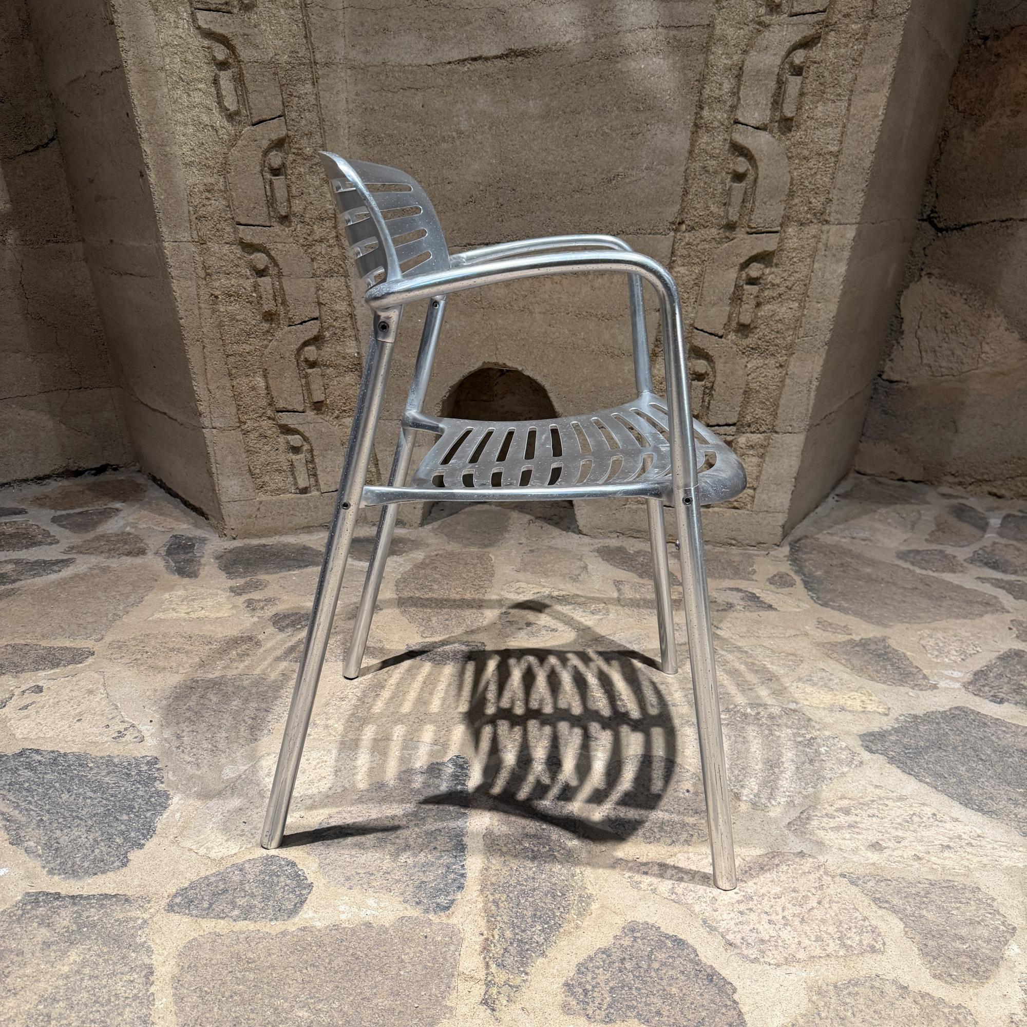 Aluminum 1980s Knoll Jorge Pensi Amat Toledo Chair Spain Postmodern For Sale