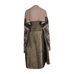 1980s Koos Van Den Akker Couture 4-Piece Gold Corset and Skirt Ensemble