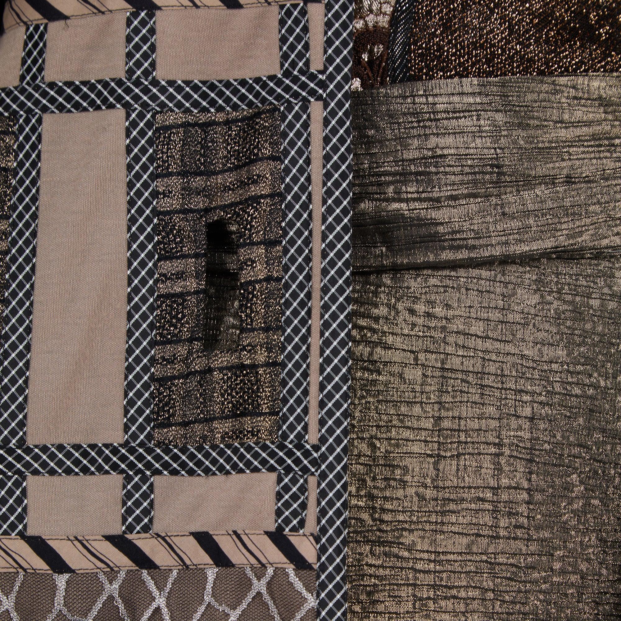 Conjunto de 4 piezas de corsé y falda dorados Koos Van den Akker Couture, años 80 en venta 4