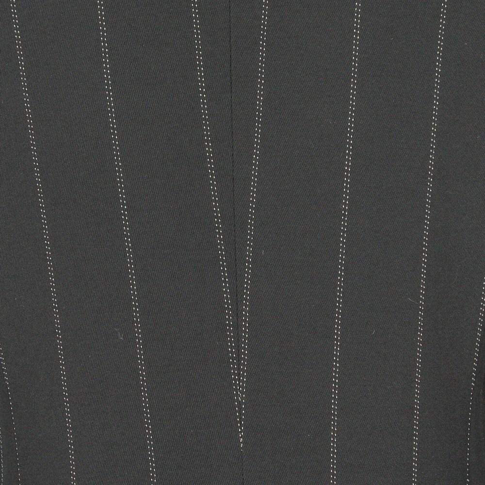 Women's 1980s Krizia black pinstriped long blazer