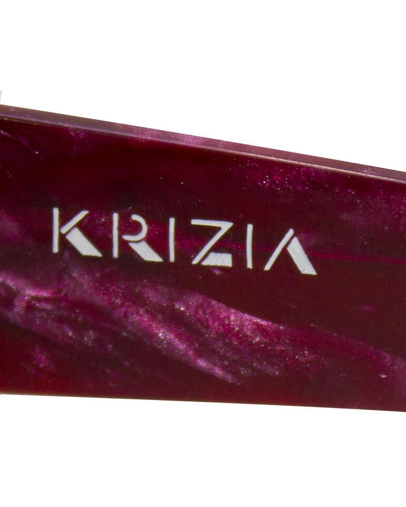 Rouge Krizia - Lunettes de soleil bordeaux et bleu marine, années 1980 en vente