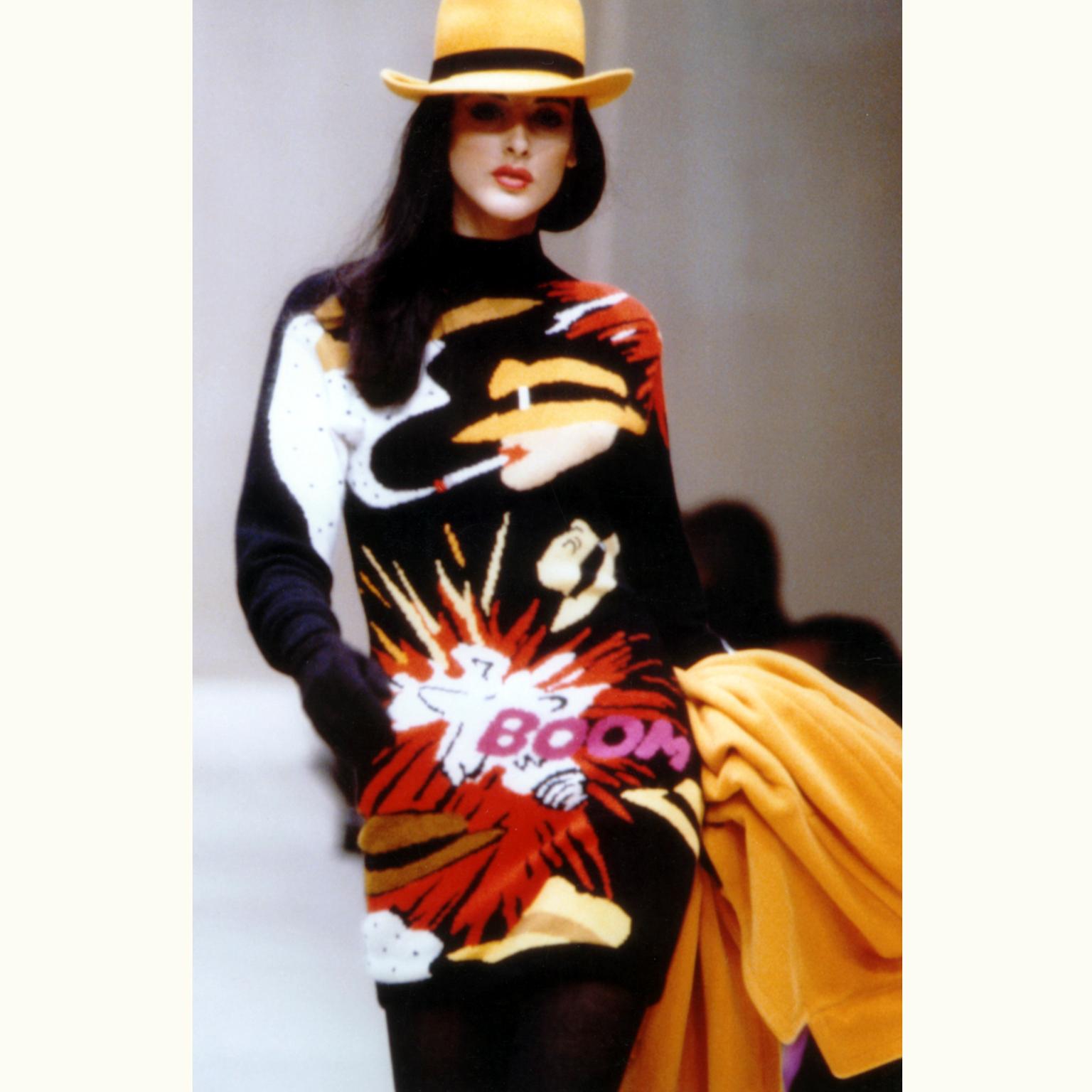 1980s Krizia 'Dick Tracy' Sweater Dress  2