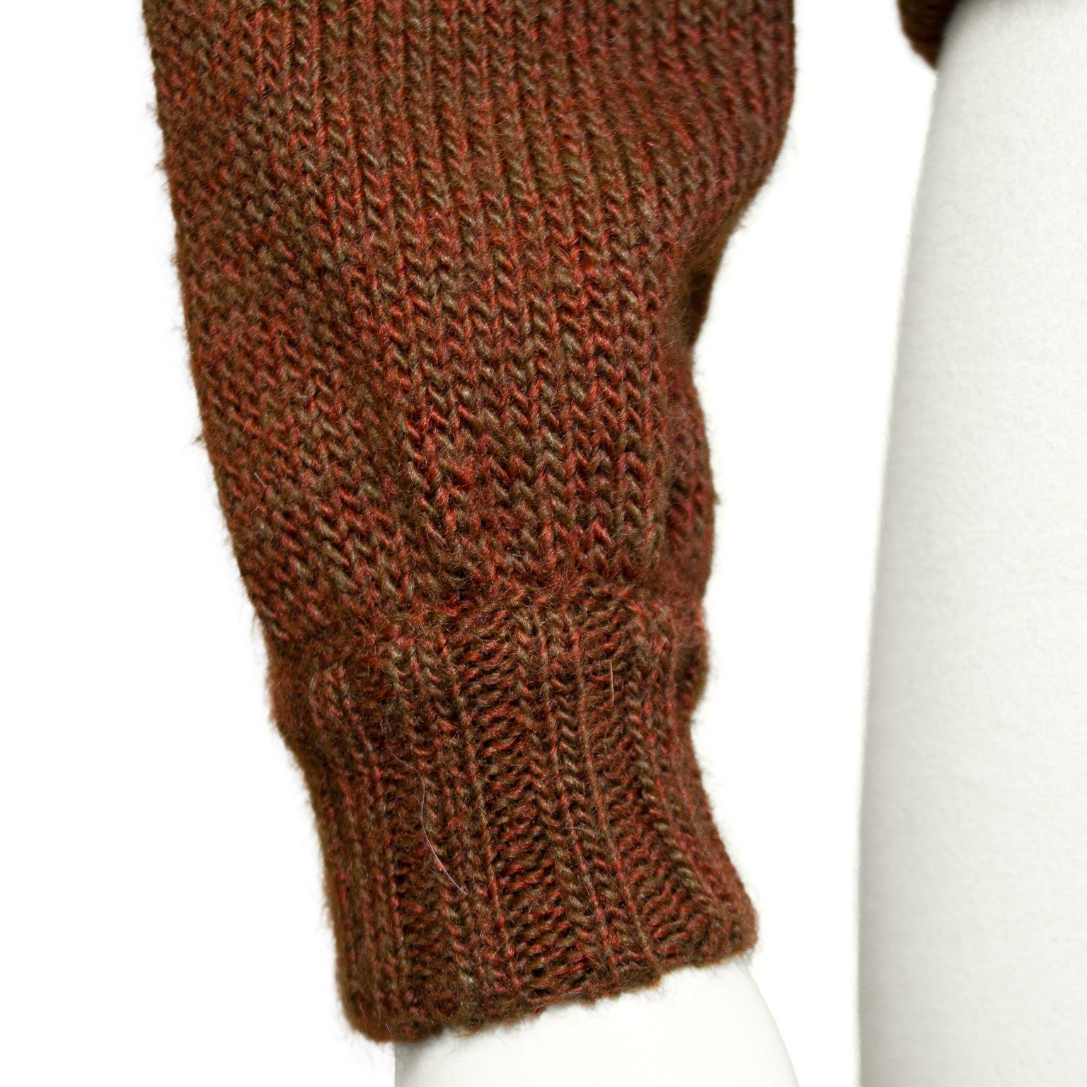 Women's or Men's 1980s Krizia Lion Shoulder Sweater For Sale
