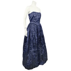 1980s Krizia Strapless "Trash Bag" Gown