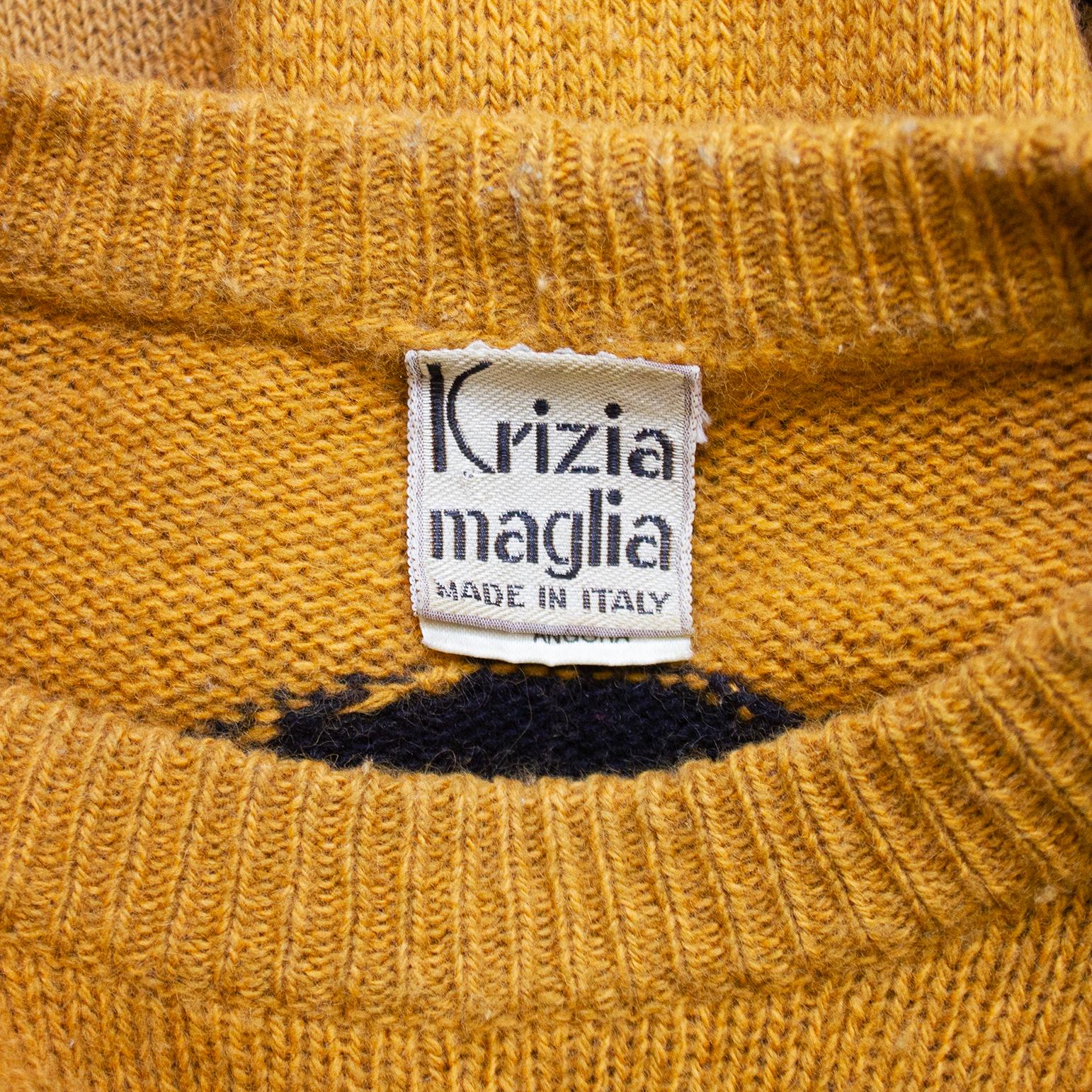 1980s Krizia Tiger Sweater For Sale 1