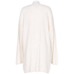 1980s Krizia White Knit Cardigan