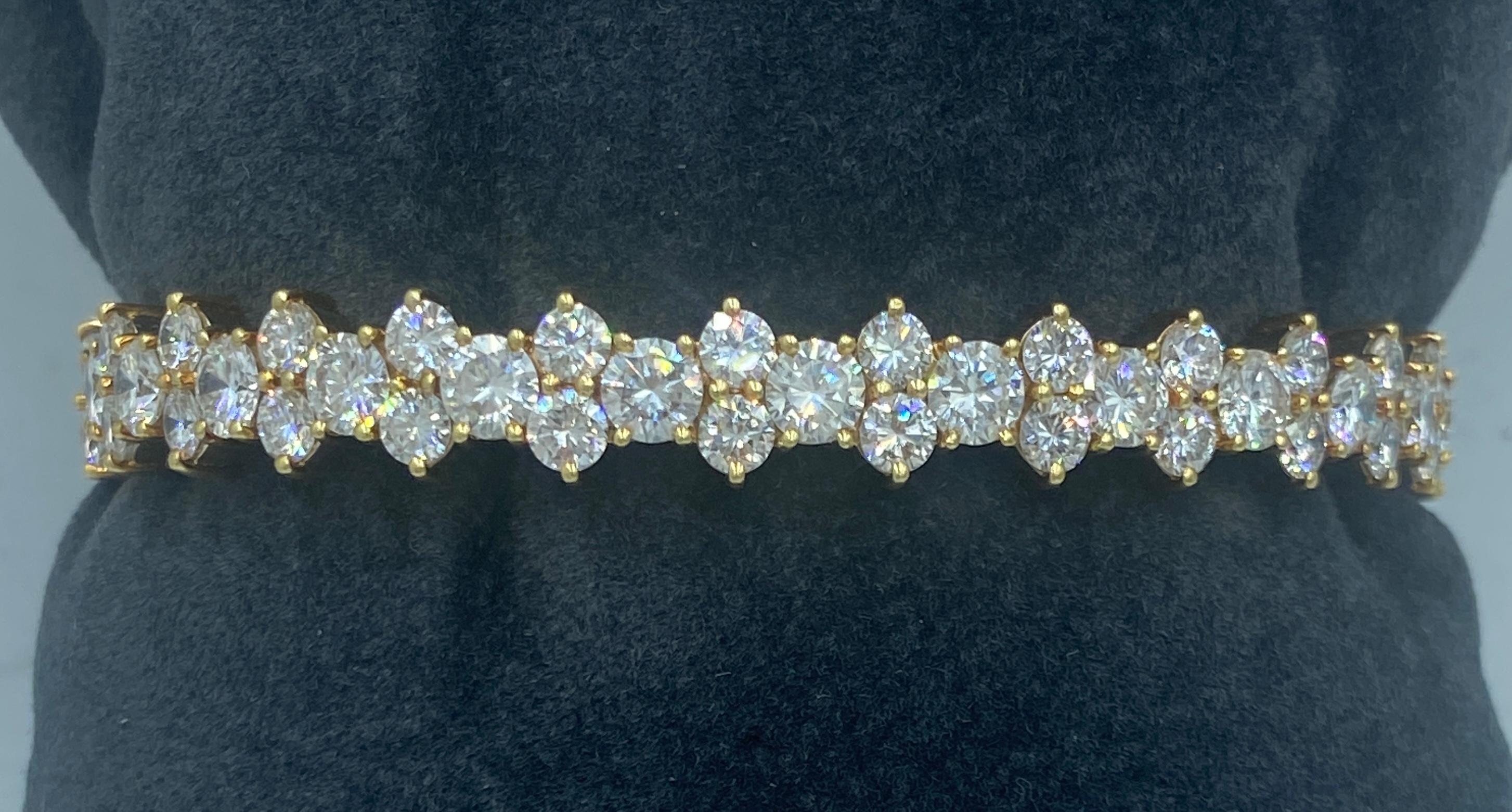 1980er Kutchinsky Diamantarmreif mit Diamanten Damen
