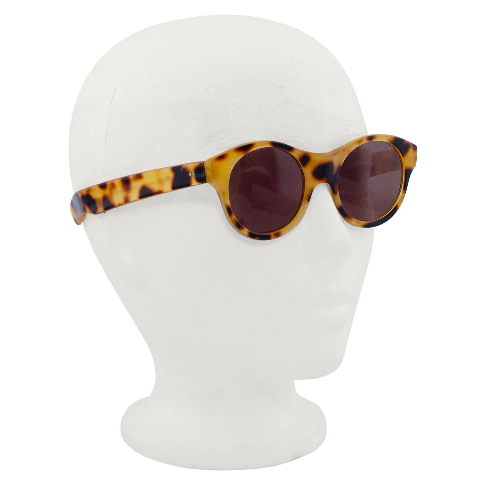 Brown 1980s LA Eyeworks Faux Tortoiseshell Sunglasses 
