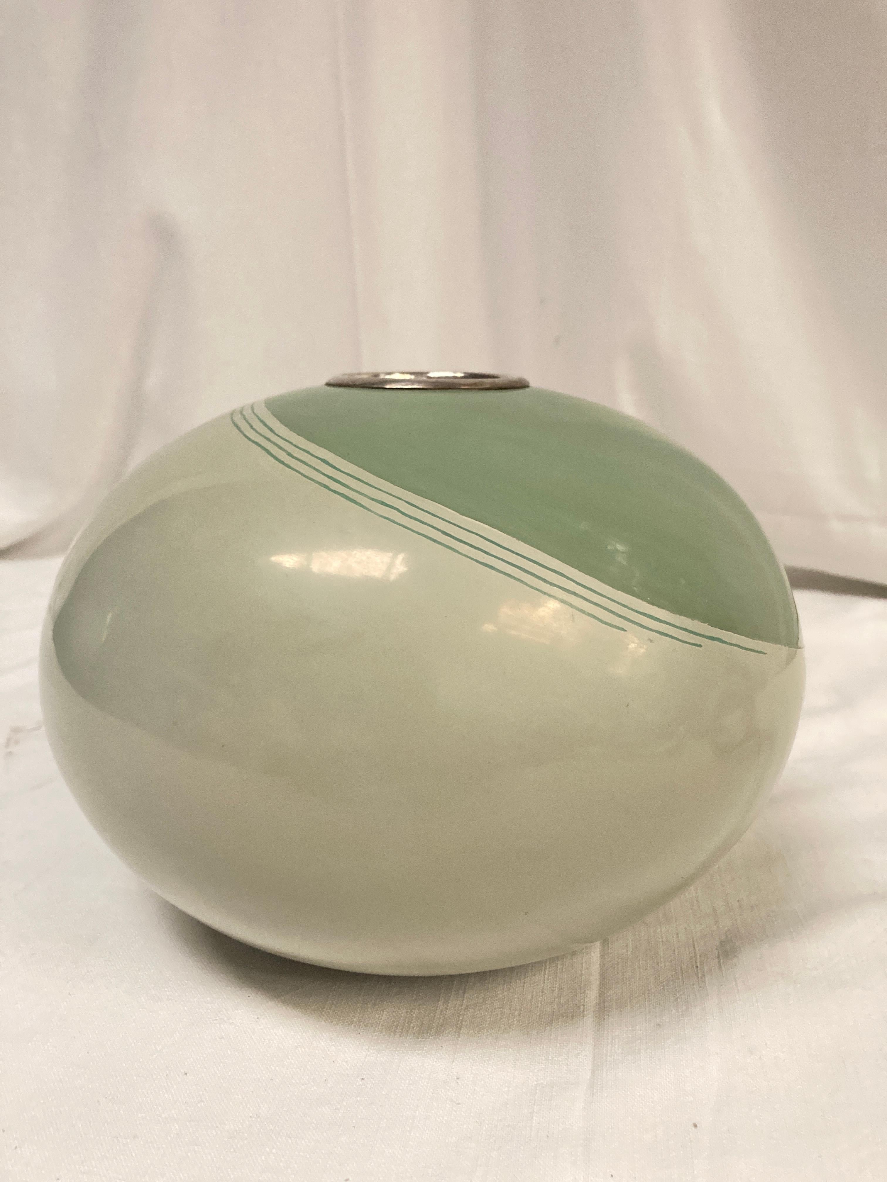 1980's Lacquered metal vase Numbered 1/8
Signed Jean-Jacques Beaume
France