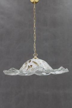 1980s Large Murano Glass Pendant Light, Italy