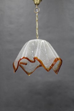 1980s Large Murano Glass Pendant Light, Italy
