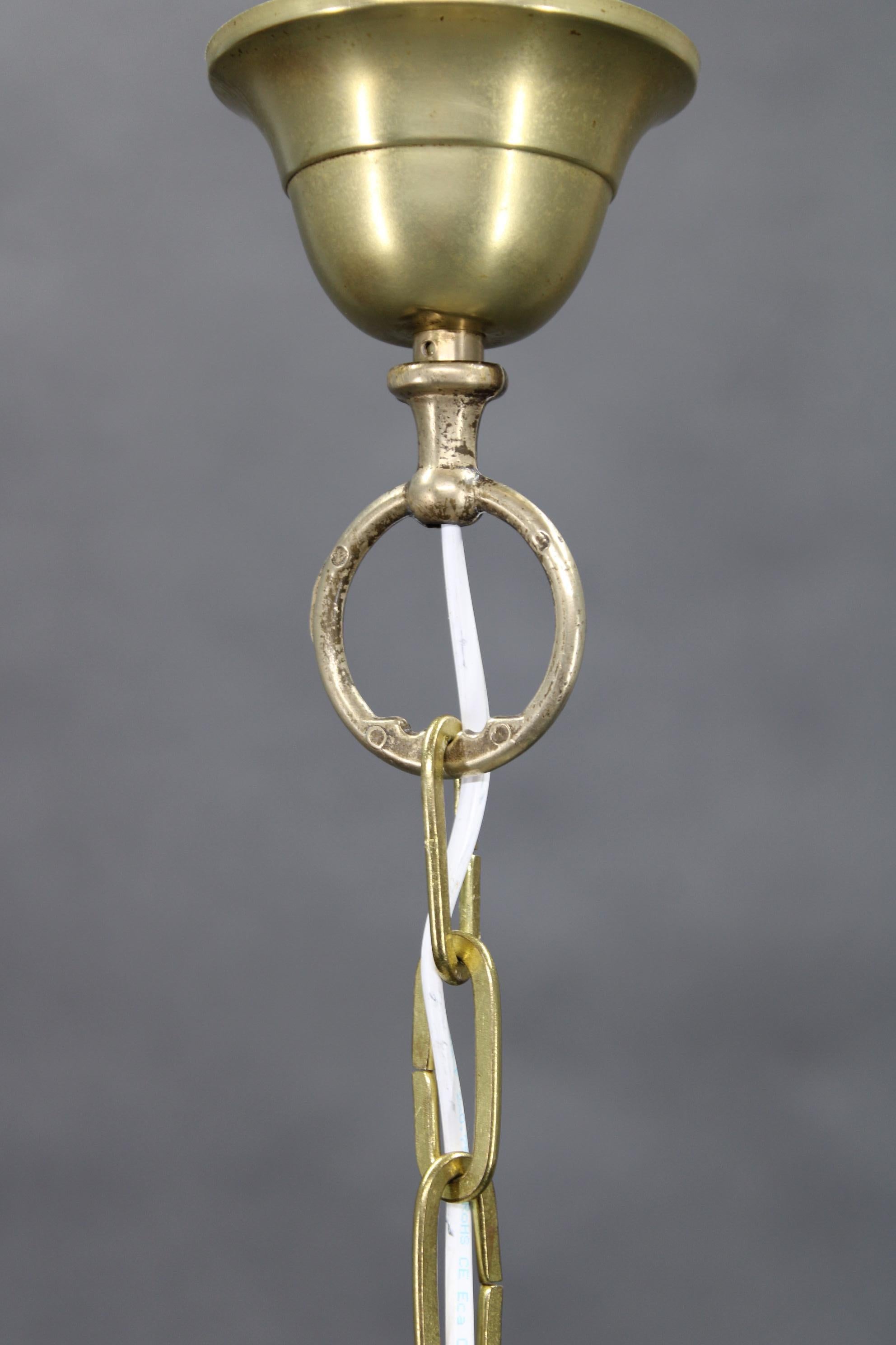 1980er Jahre Große Murano Glas Pendelleuchte, Italien (20. Jahrhundert) im Angebot