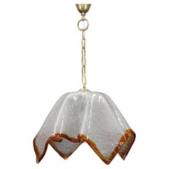 Grande lampe suspendue en verre de Murano des années 1980, Italie