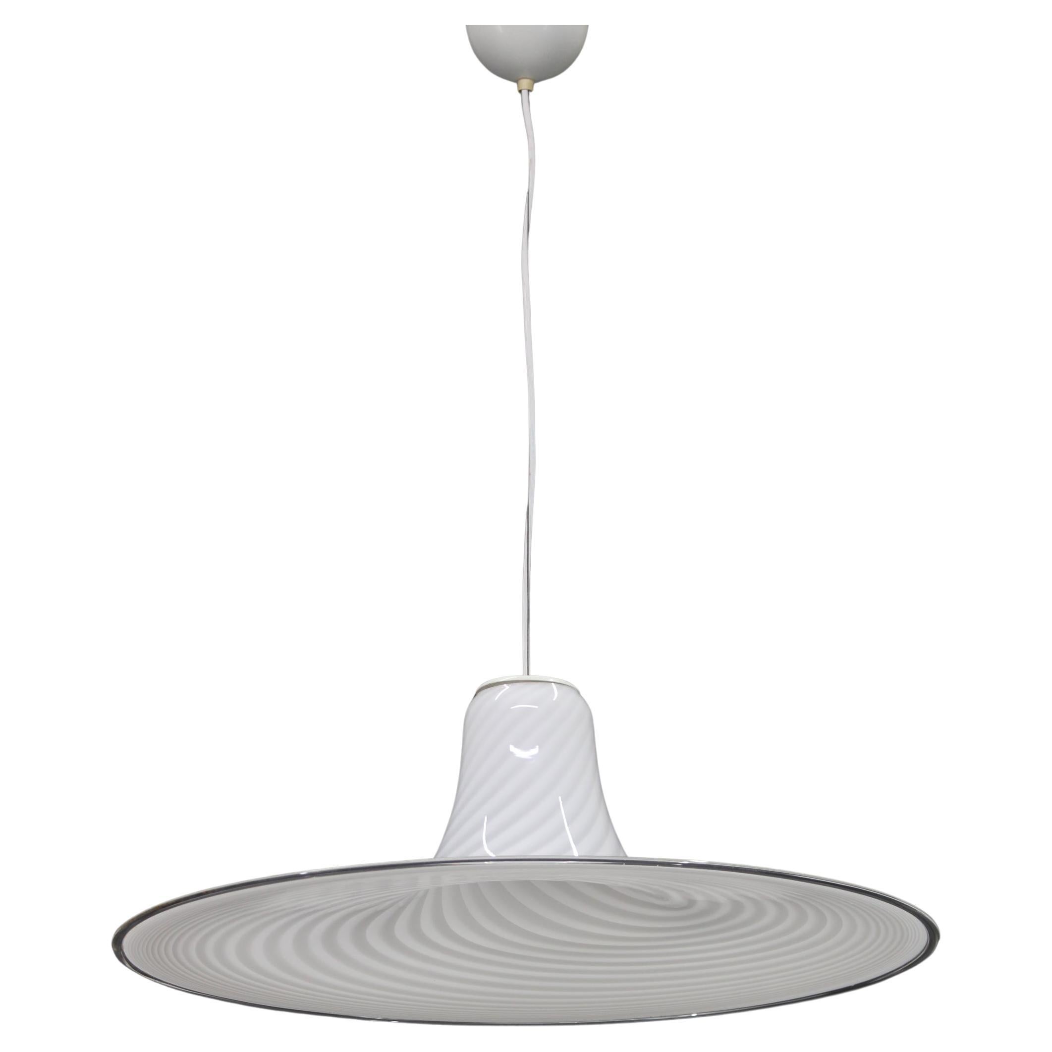 Grande lampe suspendue en verre de Murano des années 1980, Italie