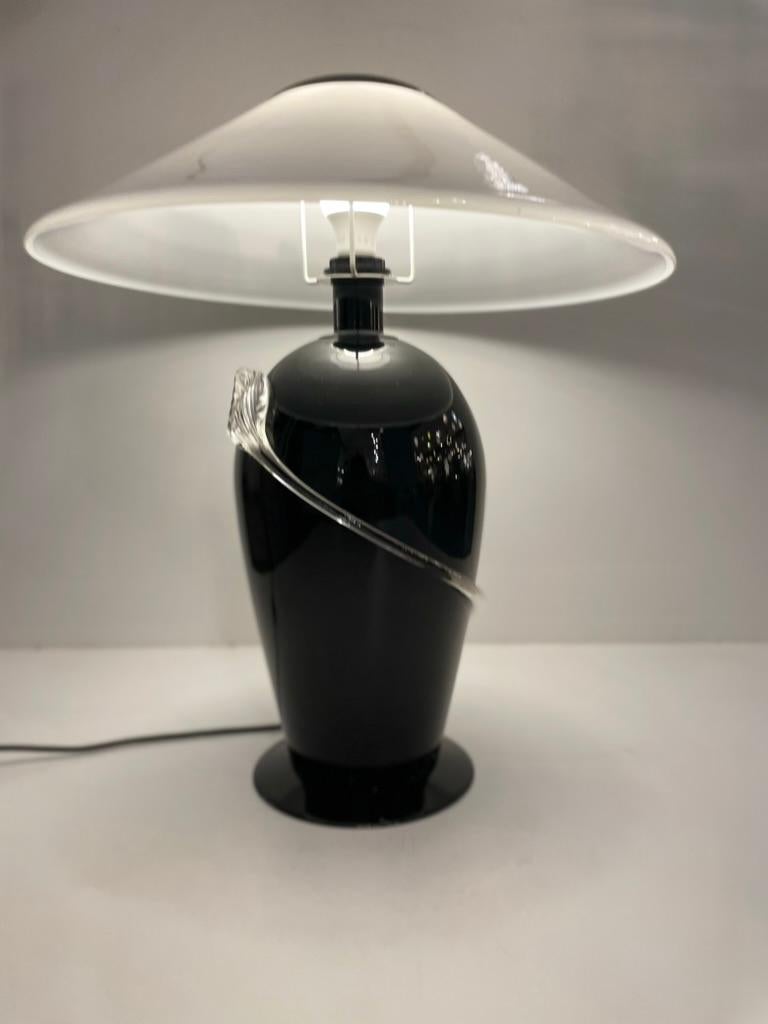1980's large Murano table lamp In Good Condition For Sale In Brussel, BE