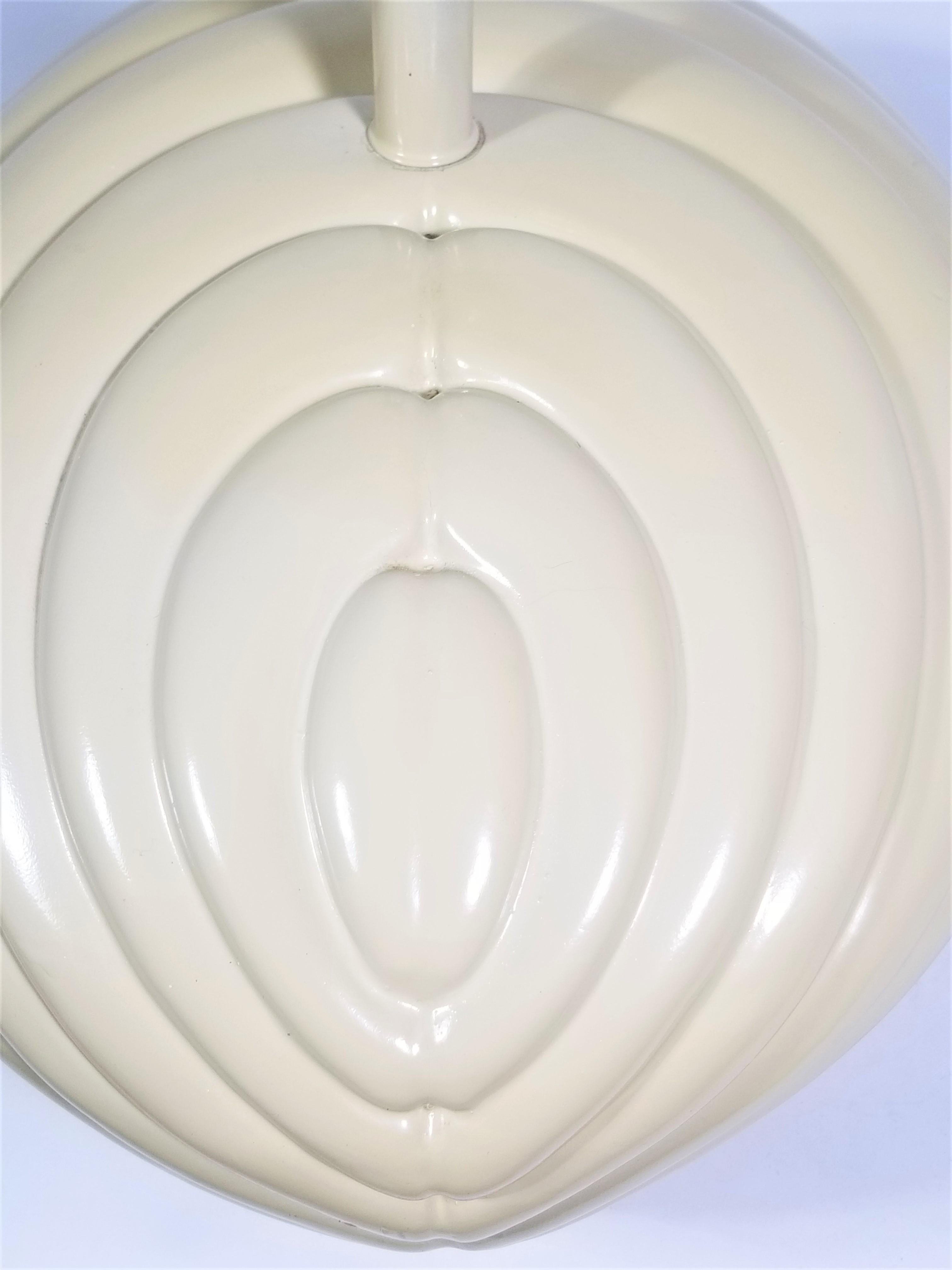 1980s Large Off White Shell Inspired Sculptural Table Lamp 8