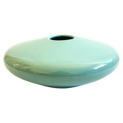 1980s Large Postmodern Celadon Vase by Haeger