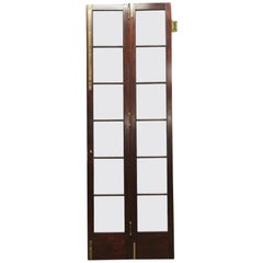 Vintage 1980s Large Scale 12 Lite Bi-Fold French Doors