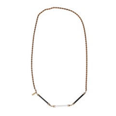 1980s Laurana Metal and Plastic Necklance