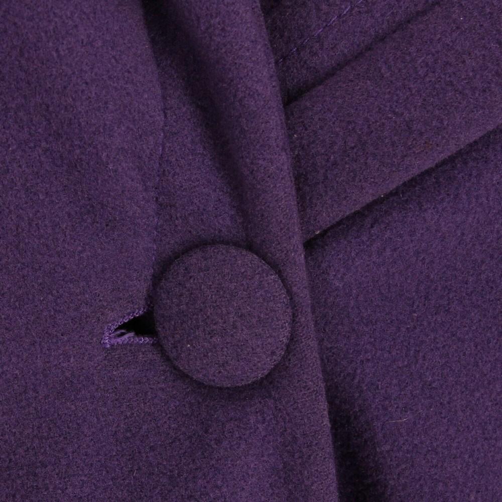 1980s “Laurapiù” by Laura Biagiotti purple wool coat 2