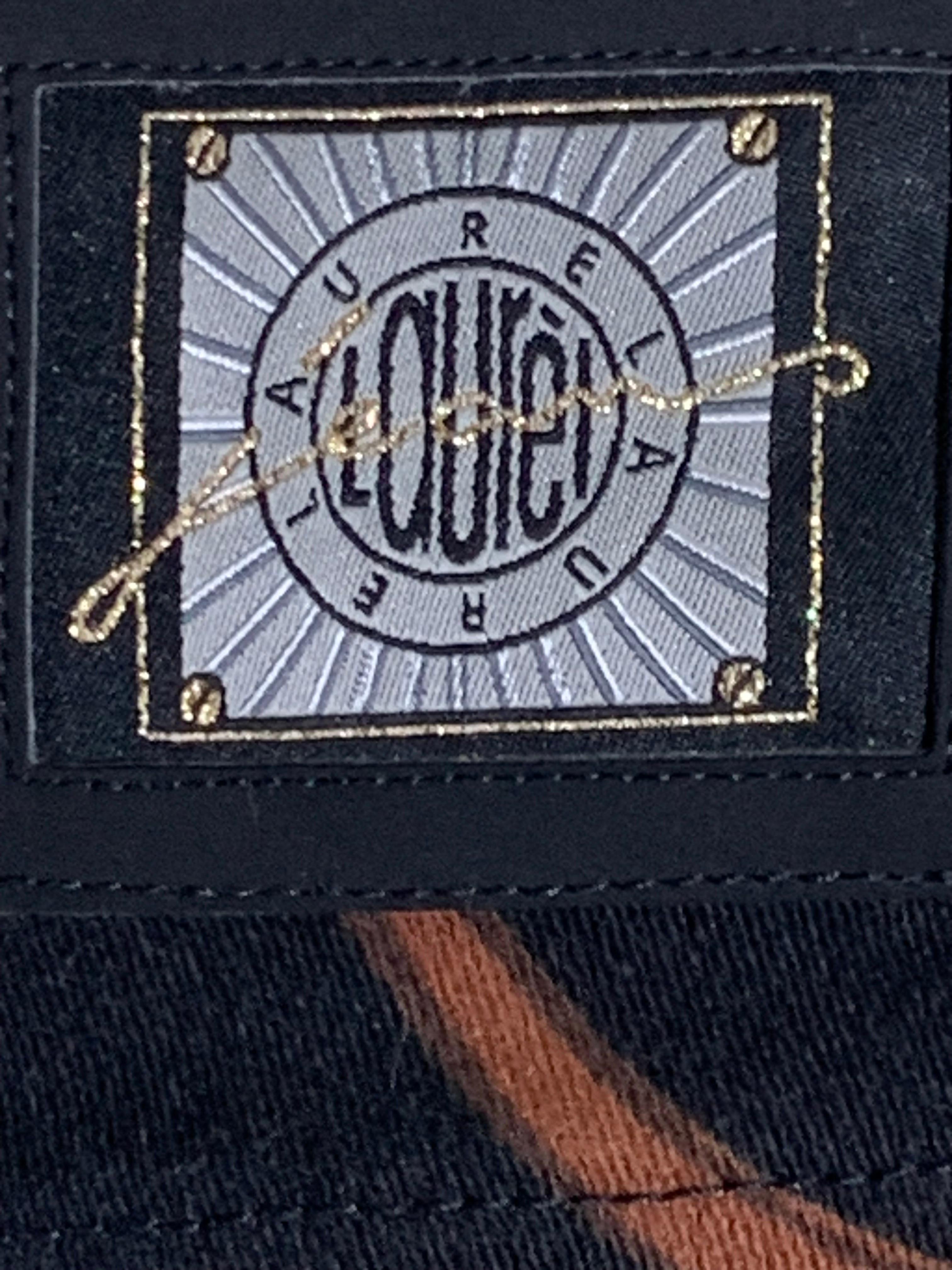 Pantaloni di jeans neri con stampa western Laurel degli anni '80 in vendita 5