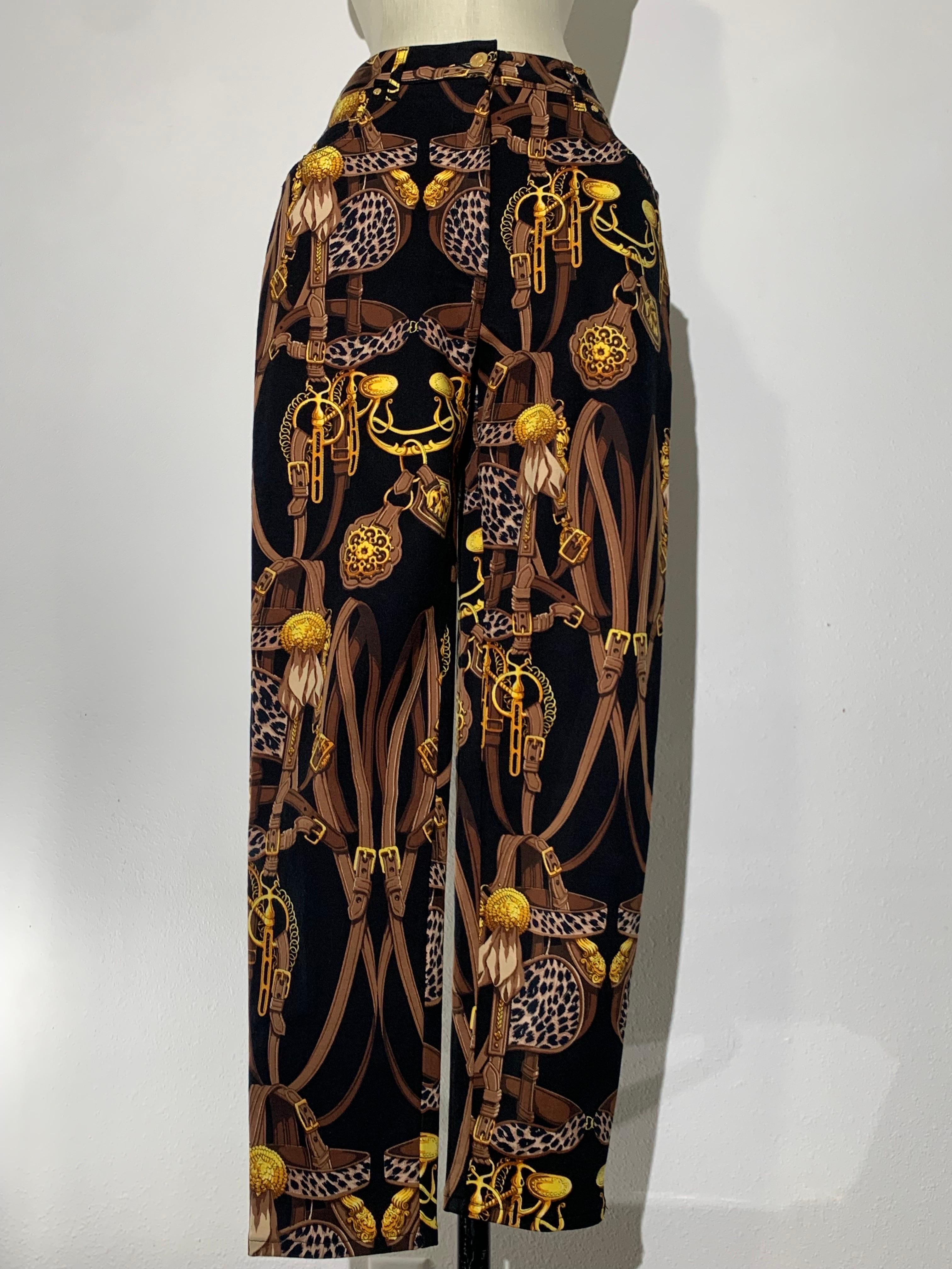 Pantaloni di jeans neri con stampa western Laurel degli anni '80 in vendita 7