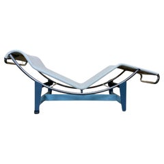 1980's LC4 Le Corbusier Villa Church Sonderausgabe Lounger Cassina Leinen Desig
